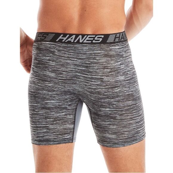 Hanes X-Temp Total Support Pouch Long Leg Boxer Briefs Underwear 3-Pack Size S - Picture 6 of 9